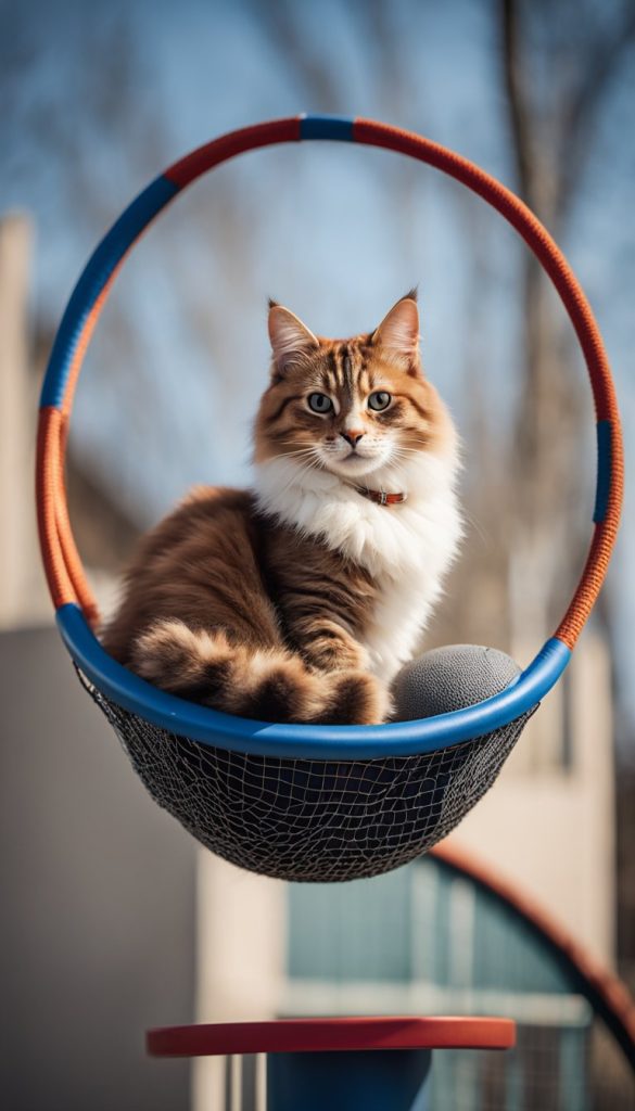 Basketball Hoop Bed for cat