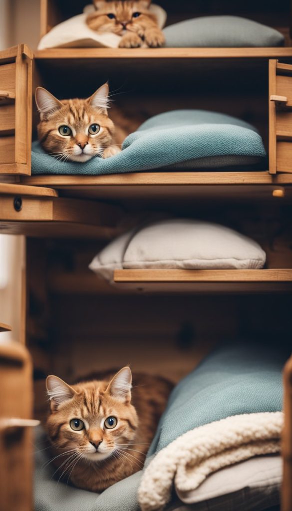 Old drawer bed for cat