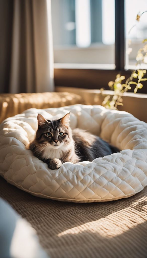 Quilt bed for cat