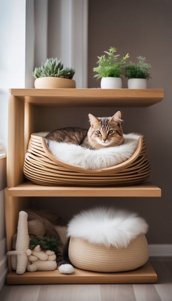 Shelf bed for cat
