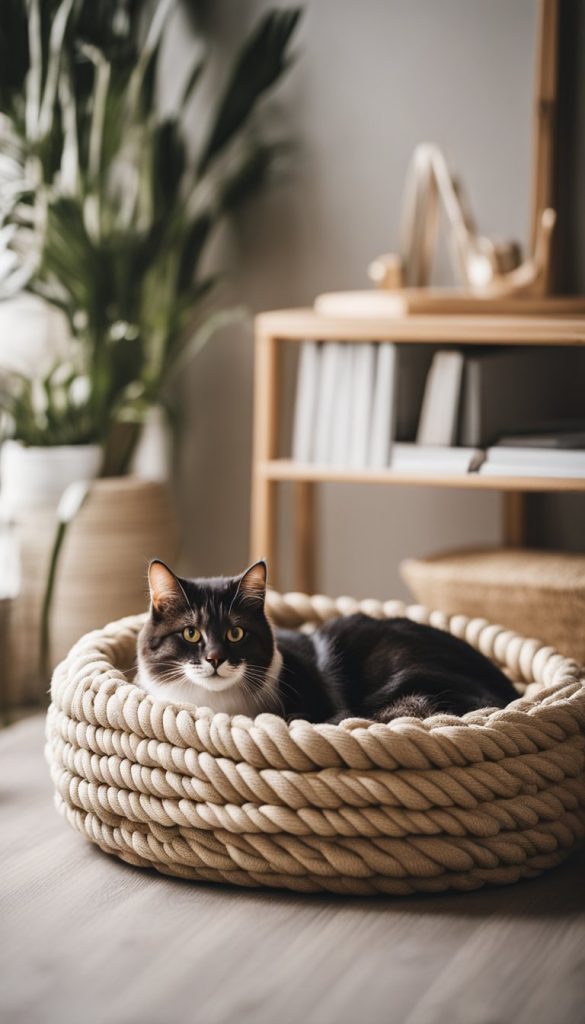 Rope bed for cat